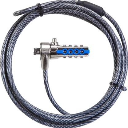 Targus DEFCON T-Lock Resettable Combination Cable Lock 2.1m with Security Base Plate - PA410E