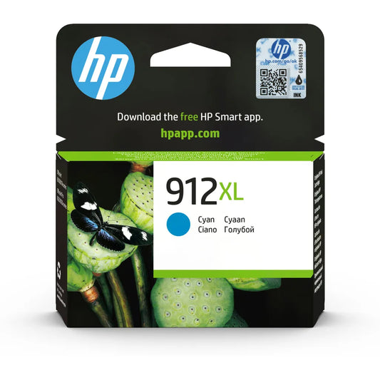 HP 912XL High Yield Cyan Original Ink Cartridge SKU 3YL81AE