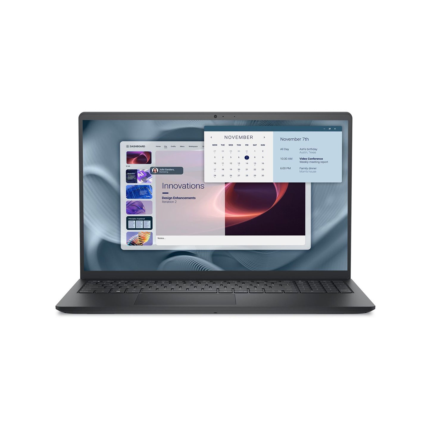 Dell Pro 15 Essential 15.6" FHD Notebook – Intel Core 3-100U, 8GB DDR5, 512GB NVMe SSD, Windows 11 Pro (SKU: PV15250_RPLU_004_P)