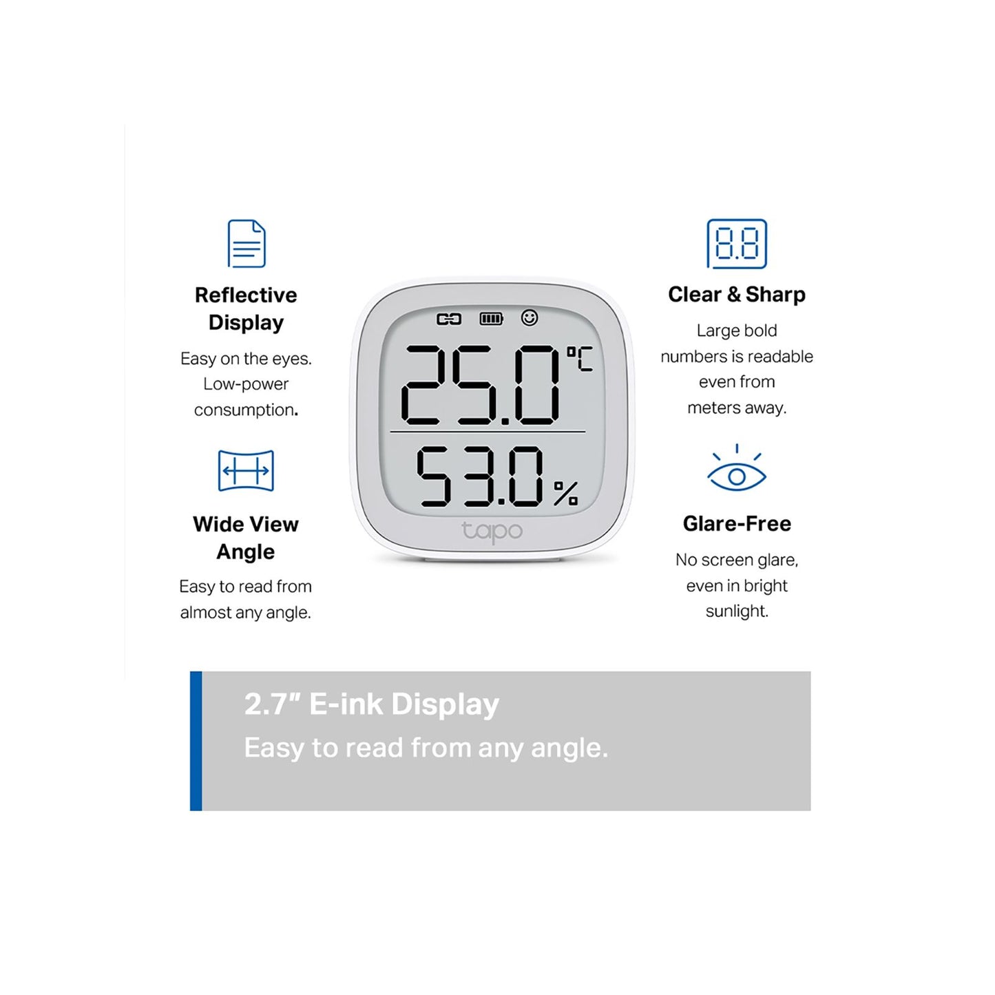 TP-Link Tapo T315 Smart Temperature & Humidity Monitor - TAPO-T315