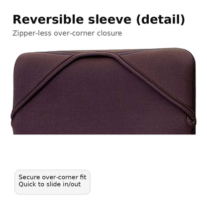 HP Protective Reversible 15.6" Laptop Sleeve - Dark Grey/Mauve SKU: 2F1W8AA