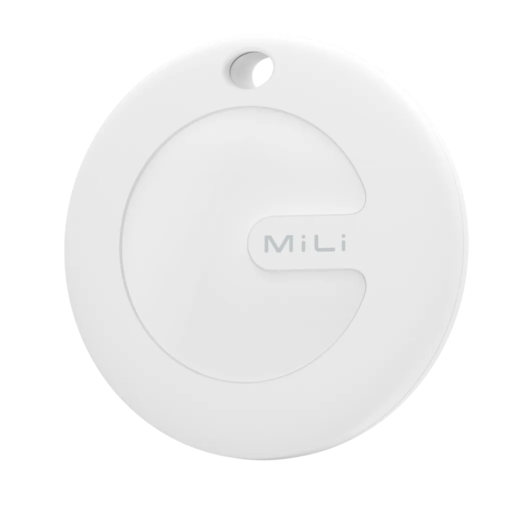 MiLi MiTag Bluetooth Item Finder Tracker – Apple & Android Compatible White HD-P-16